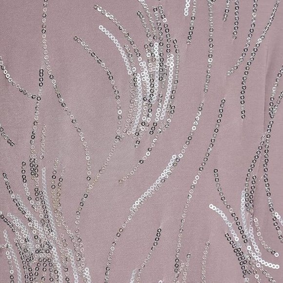 NWT Alex Evenings Women's Pewter/Frost Tea Length Jacket Dress - size 20W - Picture 6 of 10